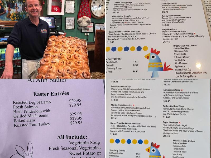 Ann Sather Restaurant Menu