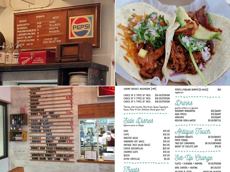 Antique Taco Bridgeport Menu