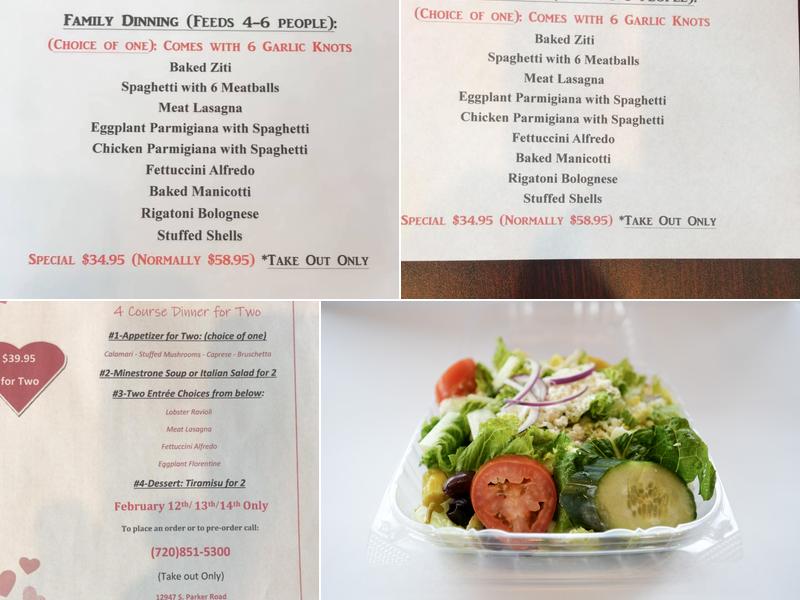 Antonio's Pizza Pasta Wings Menu