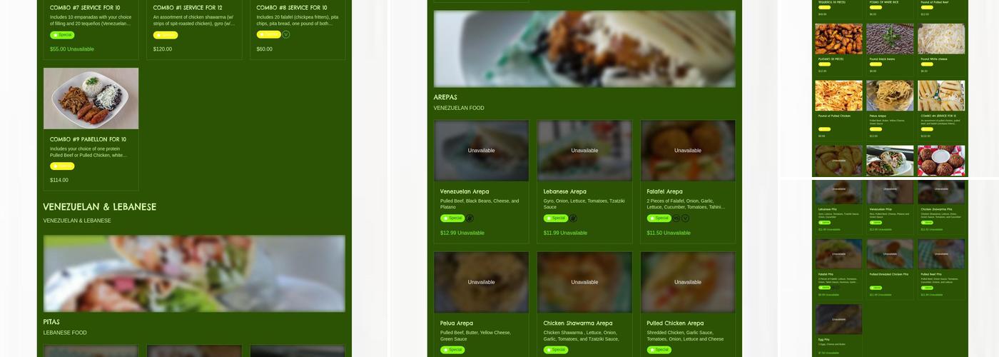 Are-Pitas Menu