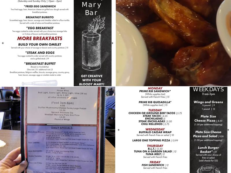 Arena Sports Grill Menu