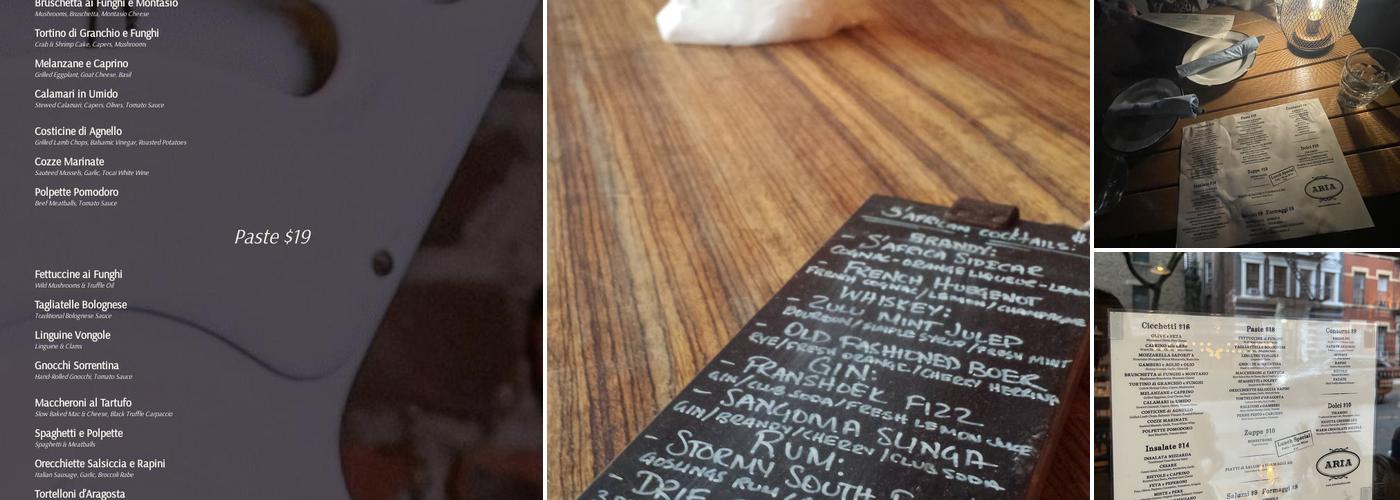 Aria Hell's Kitchen Menu