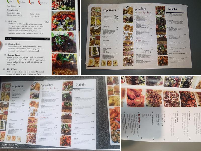 Ariana Gyros & Kabobs Menu