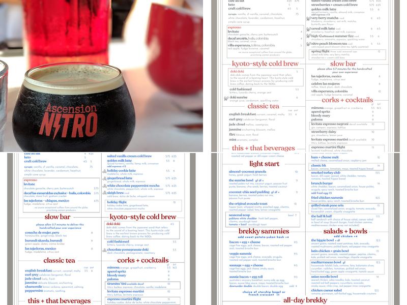 Ascension Coffee - Design District Menu