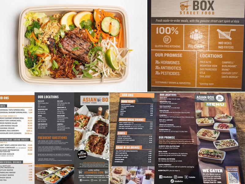 Asian Box Menu