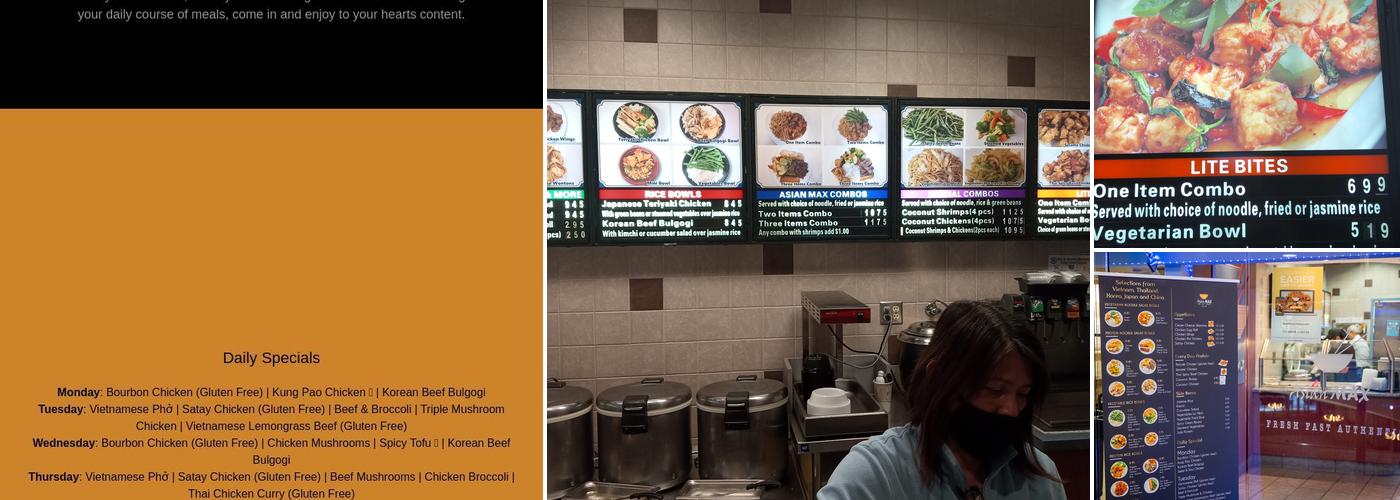 Asian Max Menu