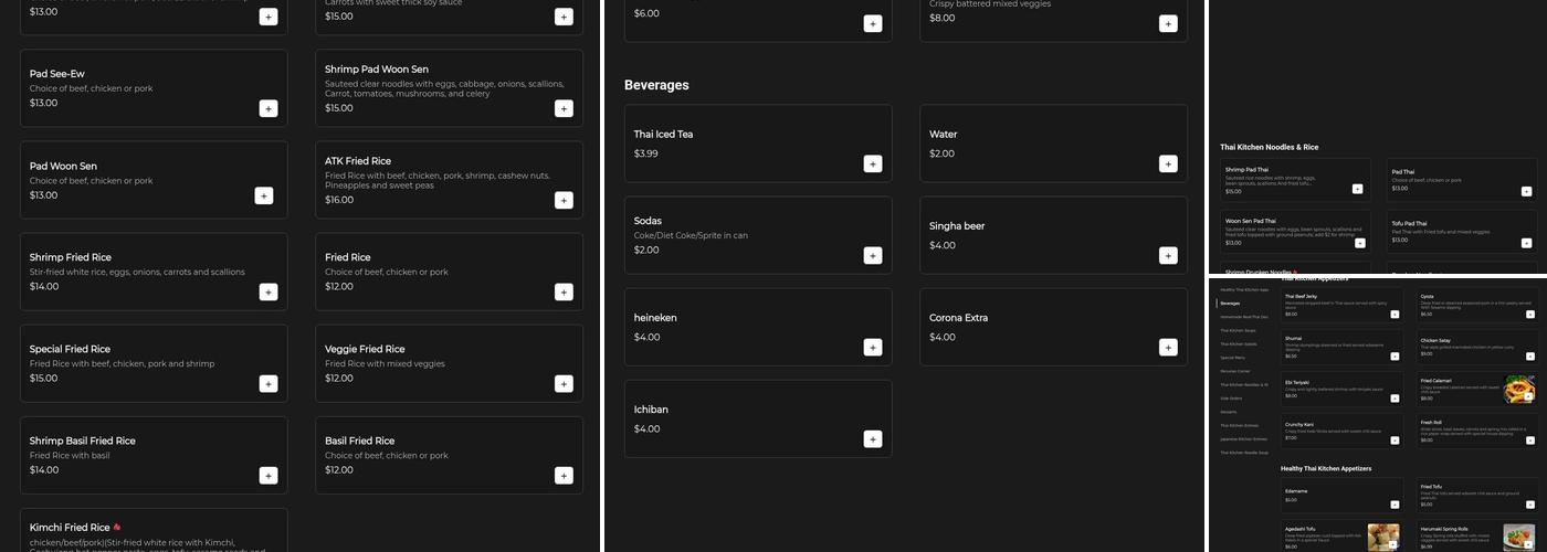 Asian Thai Kitchen 2 Menu