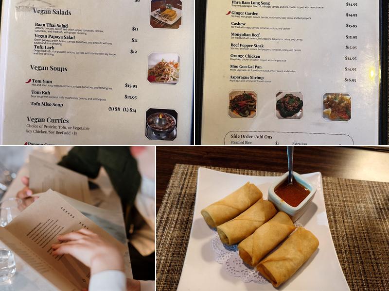 Baan Thai Restaurant Lasvegas Menu