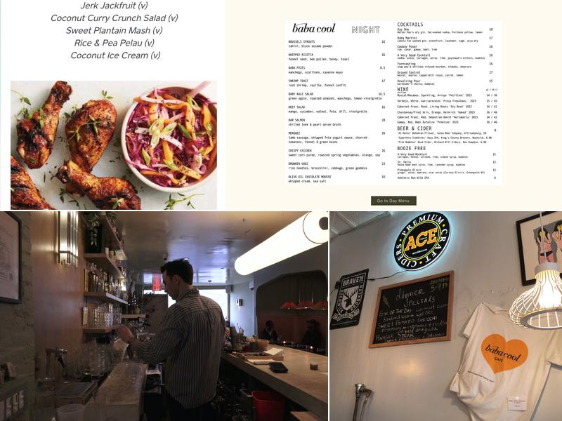 baba cool fort greene Menu