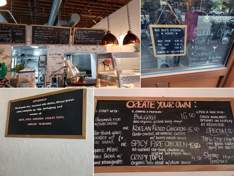 Bae Bae's Kitchen Menu