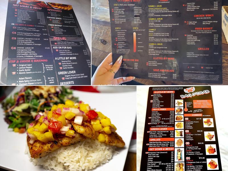 Bag O'Crab Menu