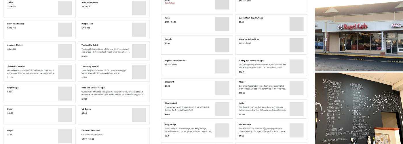 The Bagel Cafe Menu