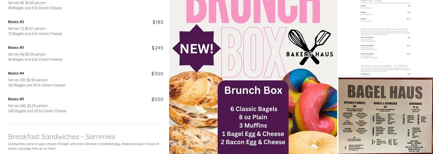Bakers Haus Menu