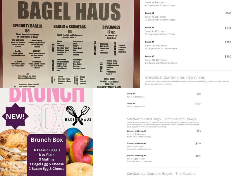 Bakers Haus Menu