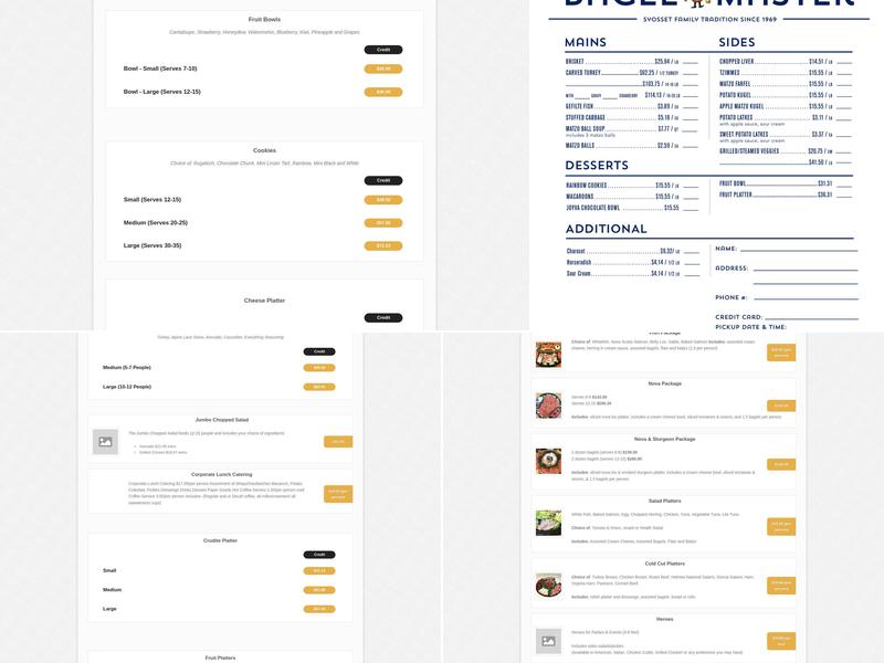 Bagel Master Menu