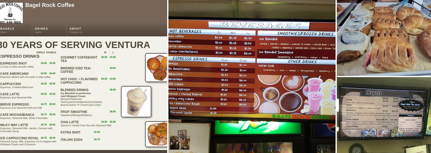 Bagel Rock Coffee Menu