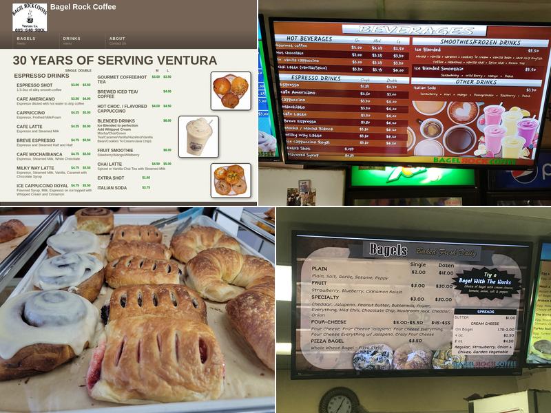 Bagel Rock Coffee Menu
