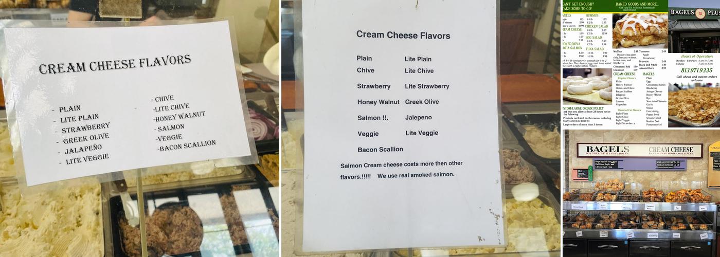 Bagels Plus Menu