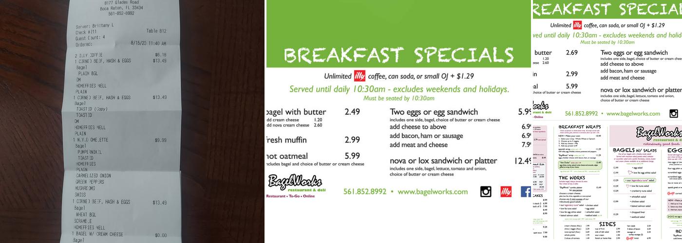 BagelWorks Menu