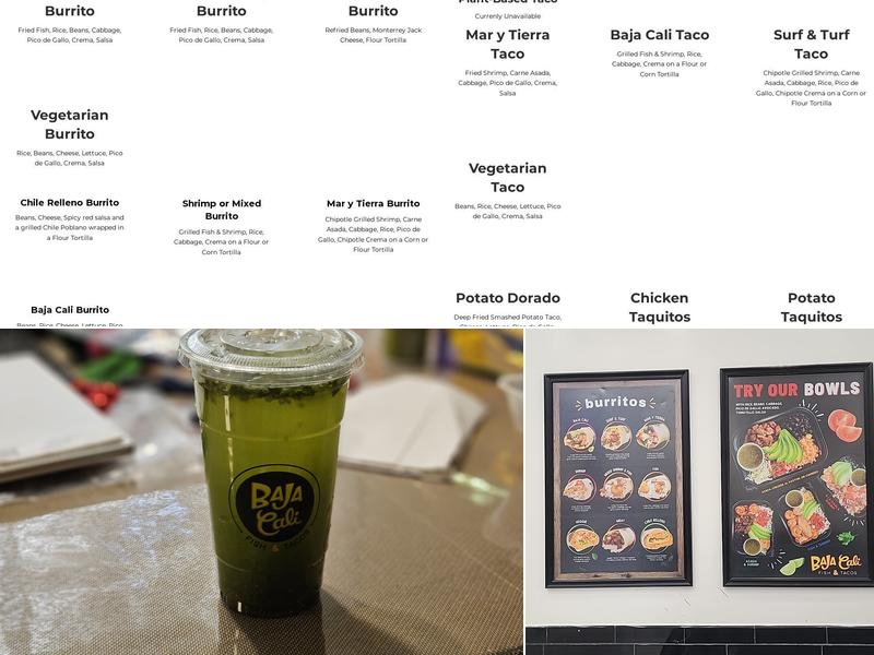 Baja Cali Fish & Tacos (Main) Menu