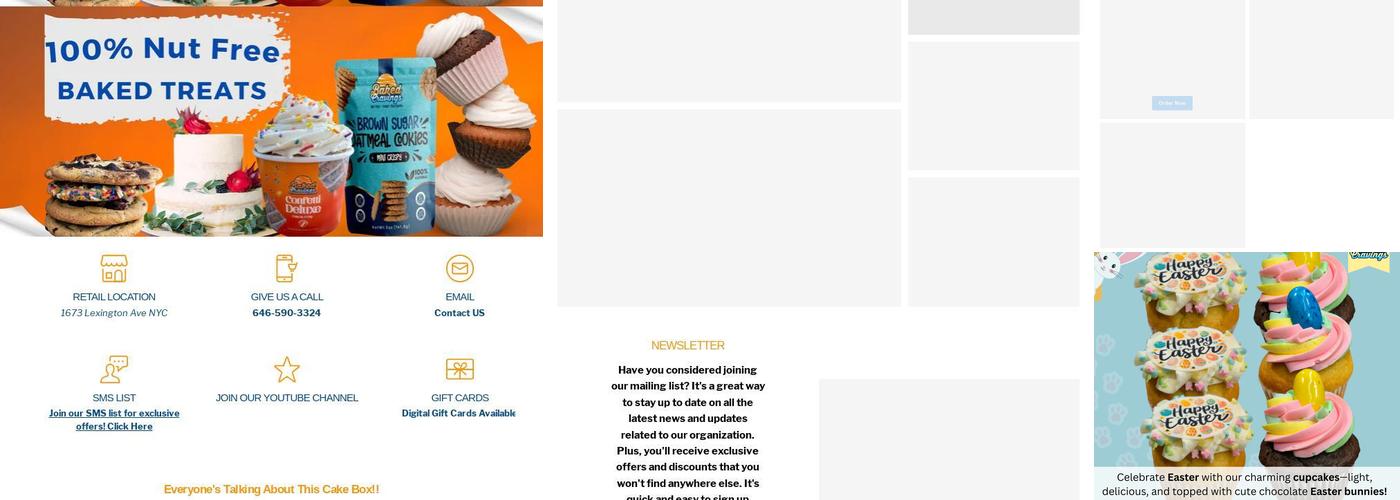 Baked Cravings Menu