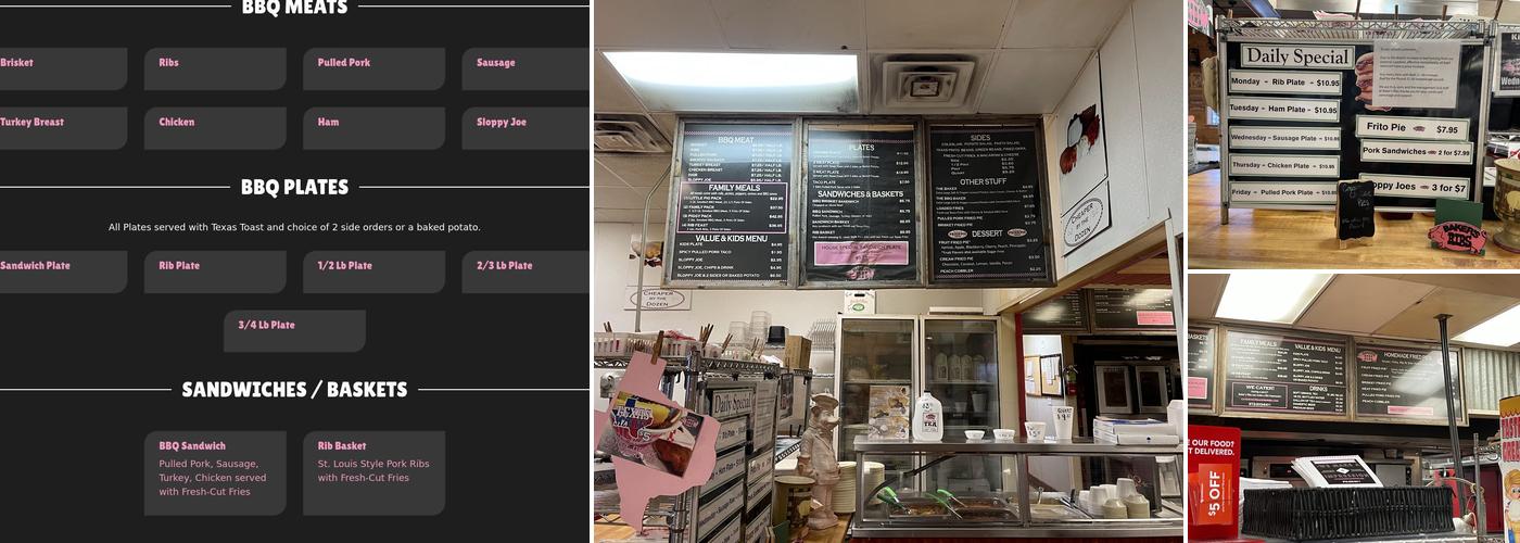 Baker's Ribs Menu