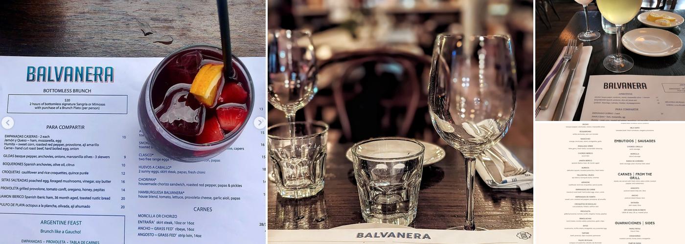 Balvanera Menu