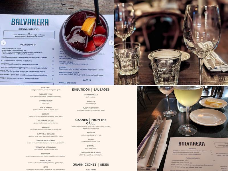 Balvanera Menu