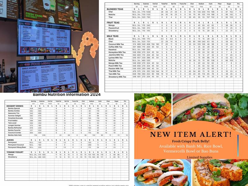 Bambū Menu