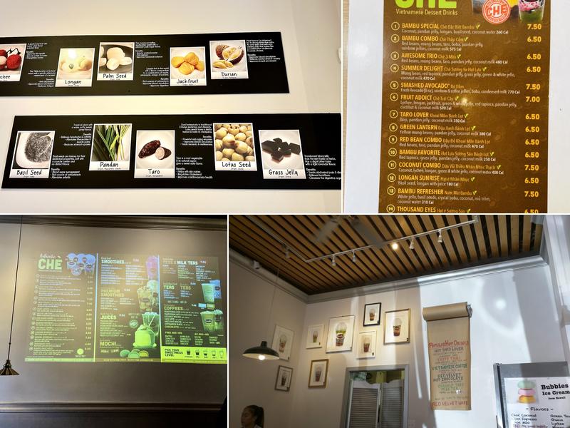 Bambu Desserts & Drinks Menu