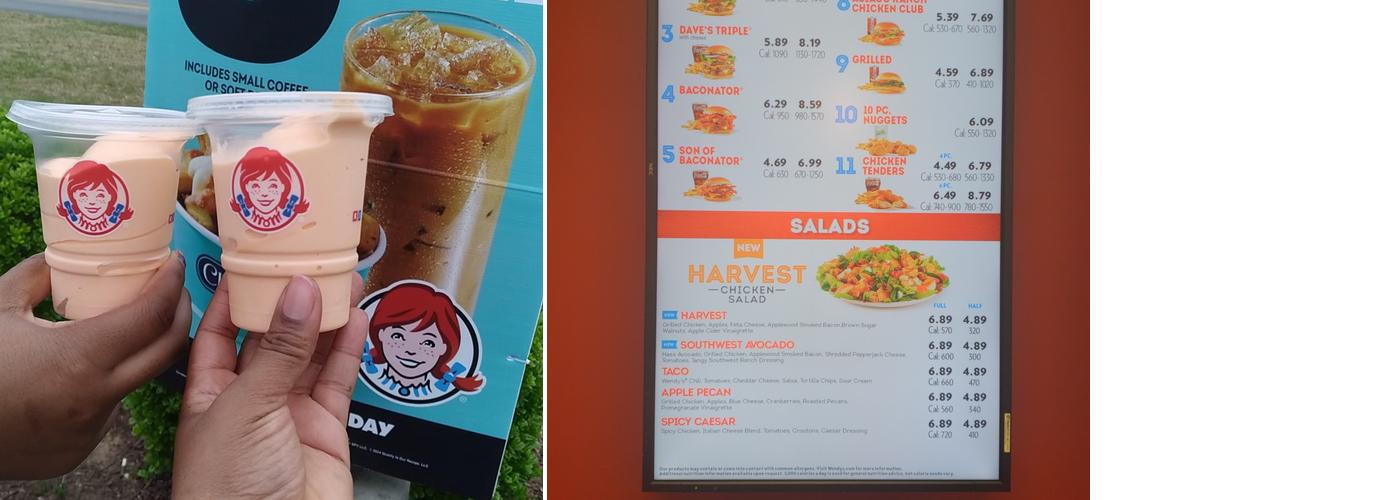 Wendy's Menu