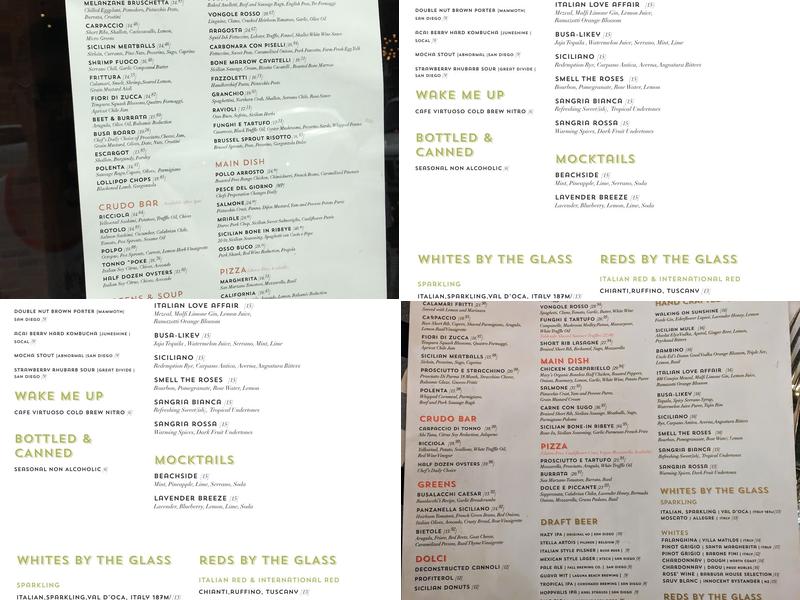 Barbusa Menu