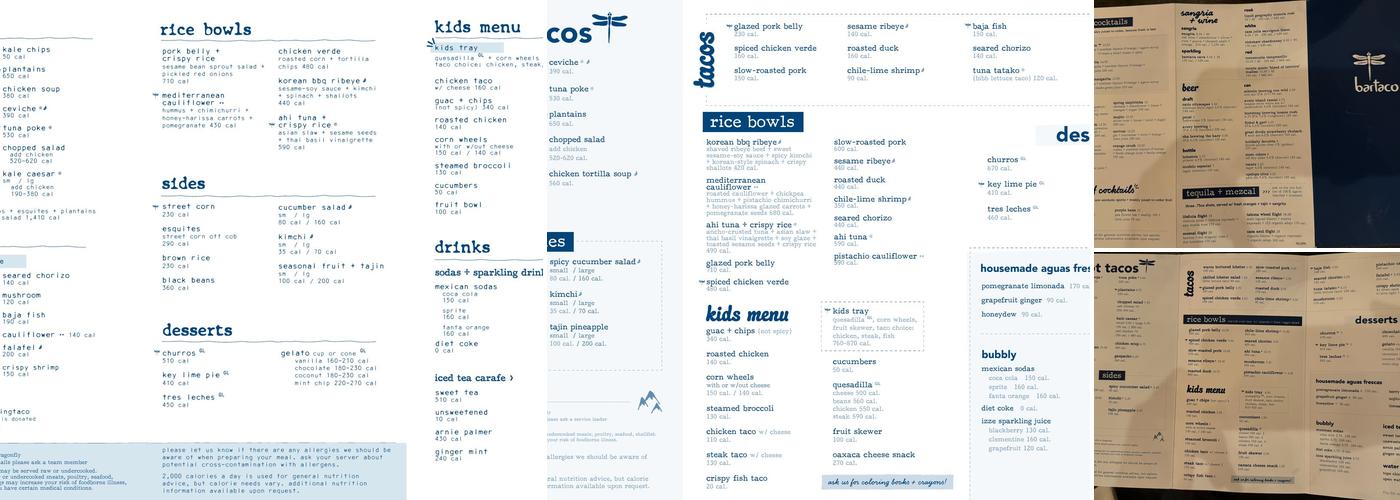 bartaco Menu