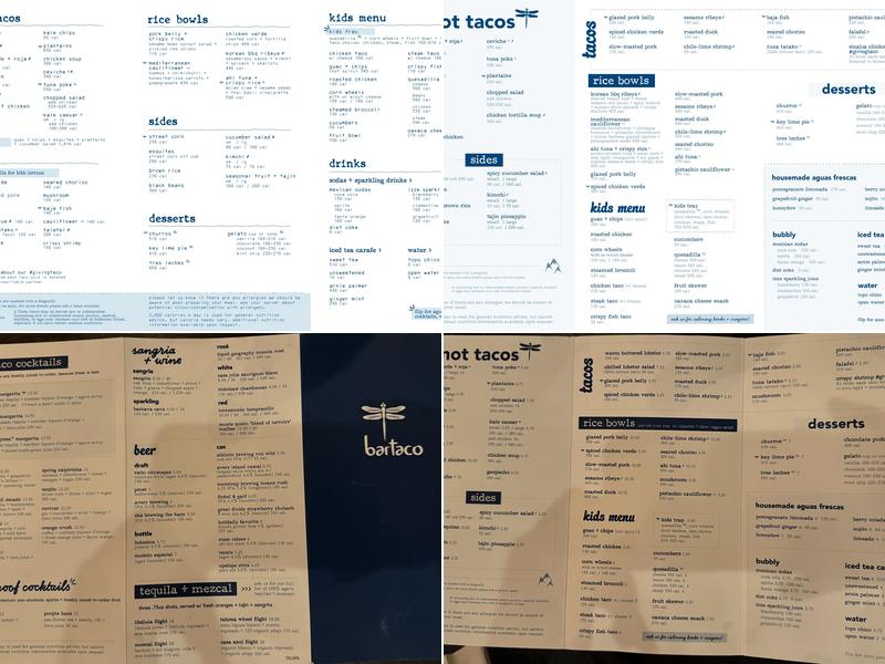 bartaco Menu