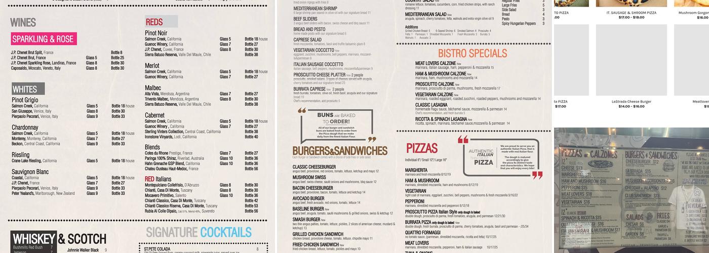 La Strada Mobile Kitchen Menu