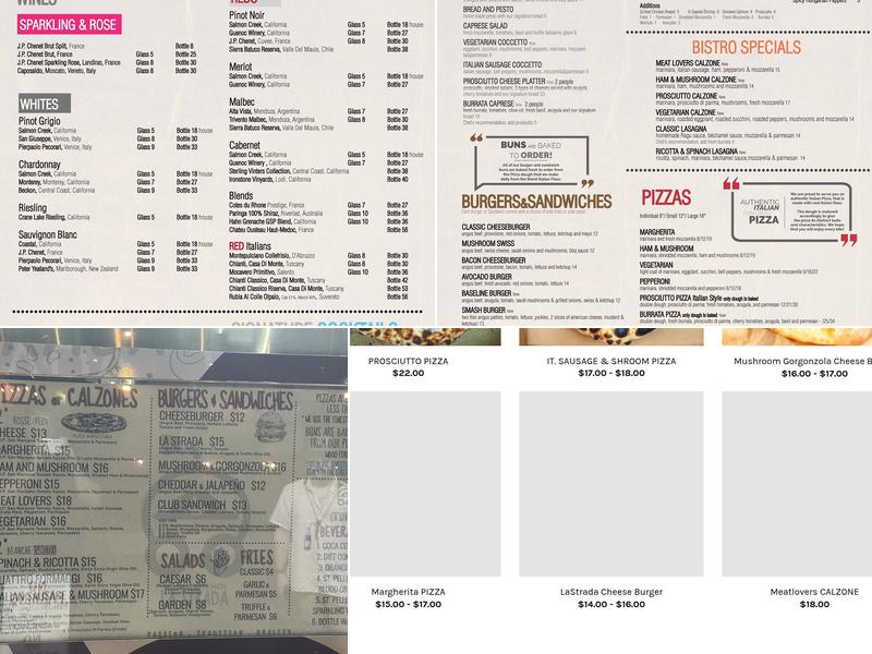 La Strada Mobile Kitchen Menu