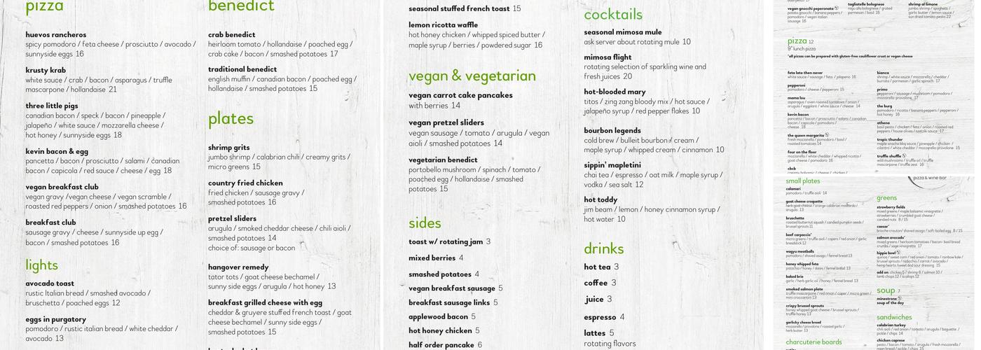 Basil Pizza & Wine Bar Menu