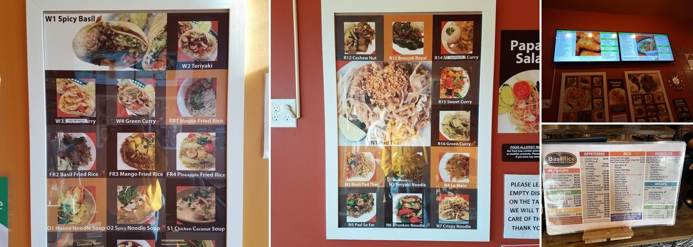 Basil Rice Menu