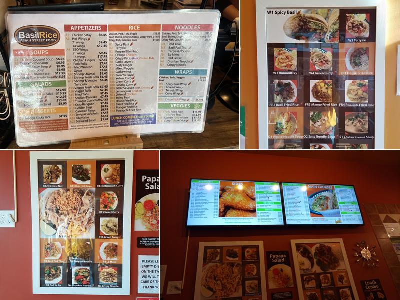 Basil Rice Menu