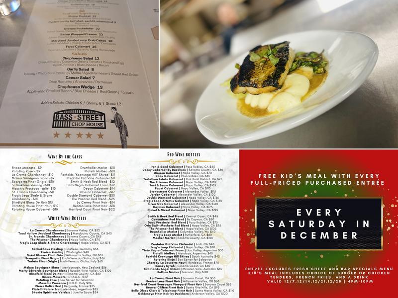 Bass Street Chop House Menu