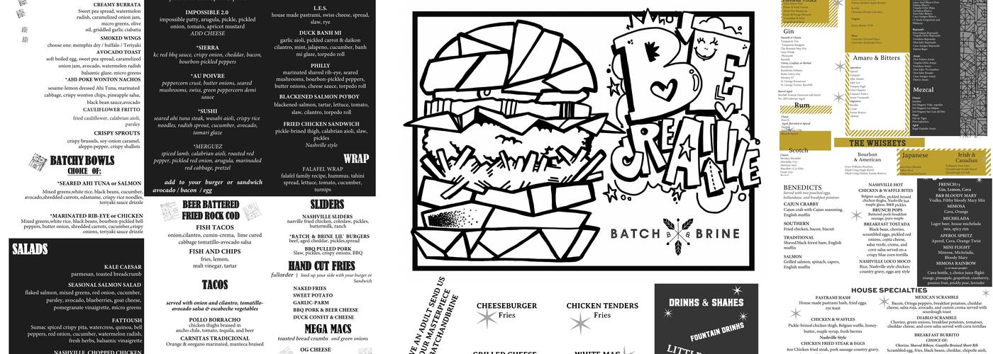 Batch & Brine Menu