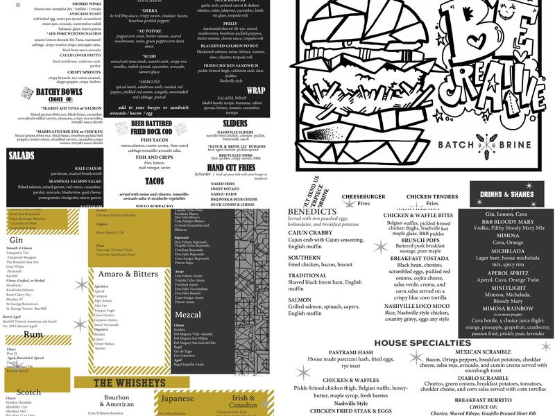 Batch & Brine Menu