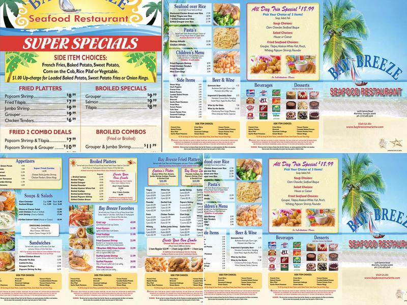 Bay Breeze Seafood of Marietta Menu