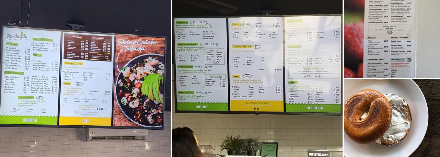 Fresheria - Be Fresh San Diego Menu