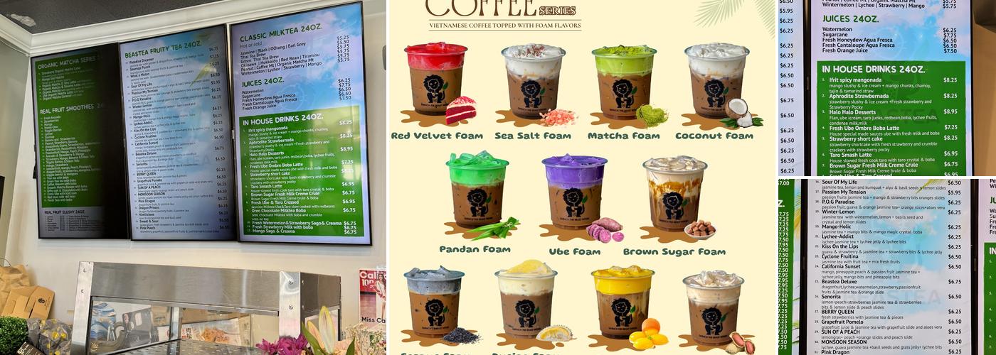Beastea Menu