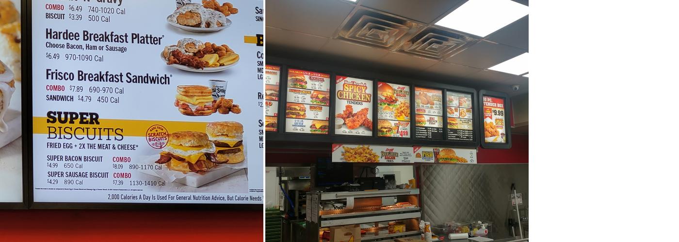 Hardee’s Menu