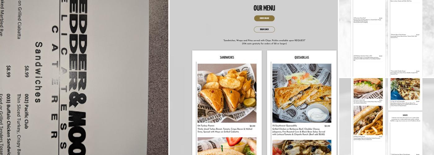 Bedder Bedder & Moore Menu