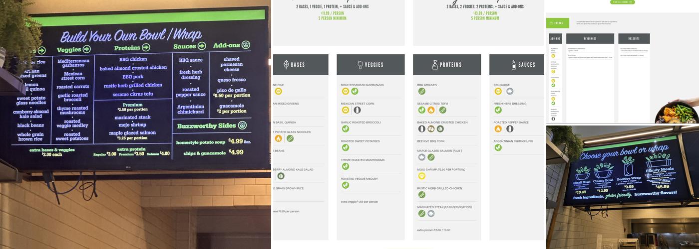 Beehive Kitchen Menu