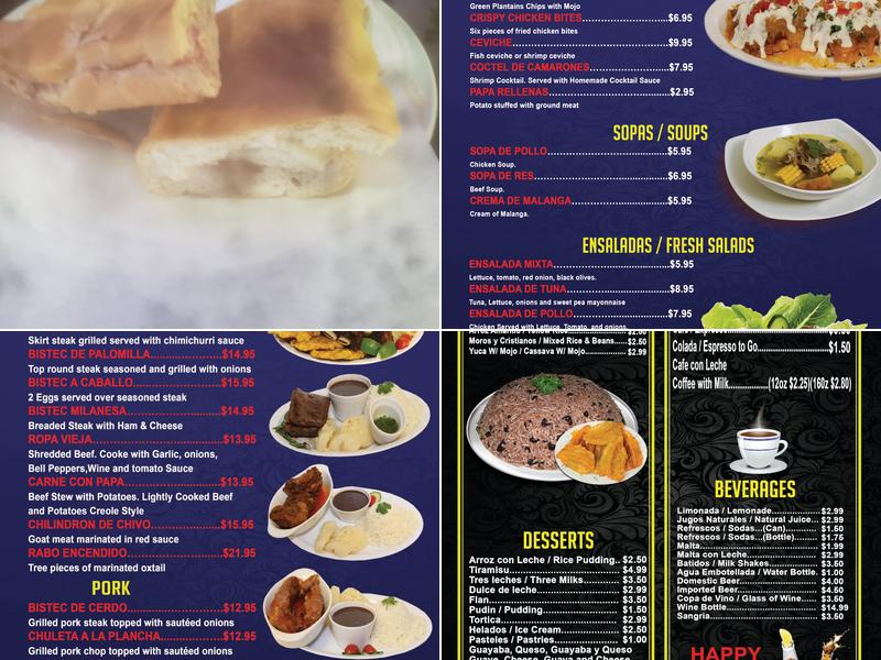 Begonia's Restaurant & Bakery Menu