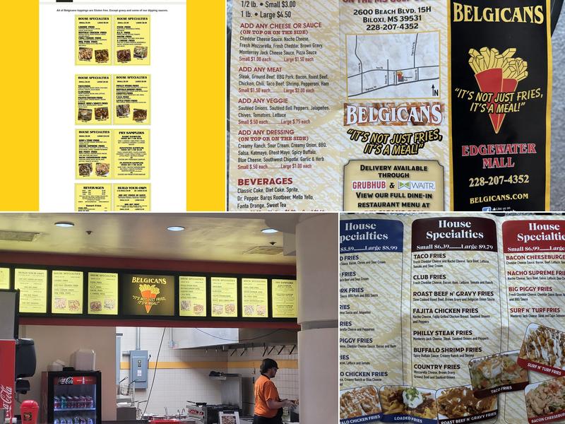 BELGICANS FRIES Menu